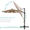 Best Choice Products 10ft 360-Degree Solar LED Lit Cantilever Patio Umbrella, Outdoor Hanging Shade